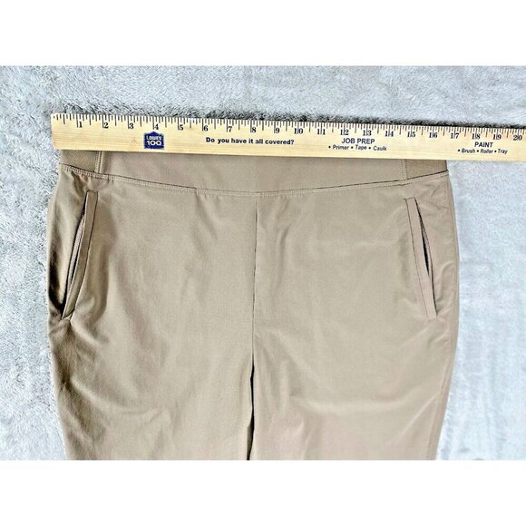 Athleta Ankle Pants Women's Size 12 Beige Pockets Joggers - Picture 4 of 14